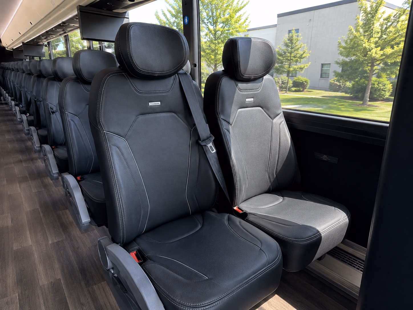 waterbury charter bus services interior