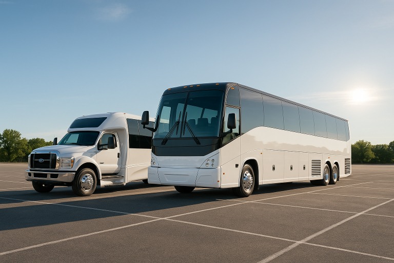 Charter Bus in Waterbury